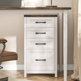 Rustic Vertical File Cabinet with 4-Drawer Home Office Storage