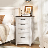 Rustic Vertical File Cabinet with 4-Drawer Home Office Storage
