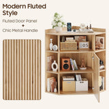 Vabches Farmhouse Corner Storage Shelf for Small Space