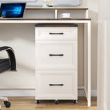 3 Drawers Farmhouse File Cabinet with Wheels for Home Office