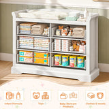 Vabches 6-Drawer Baby Dresser for Kids Bedroom