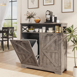 Farmhouse Kitchen Tilt Out Trash Can Cabinet