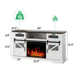 Soporte de TV para televisores de hasta 65 pulgadas con puertas corredizas