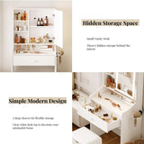 Pequeño tocador con espejo y luces