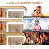 Pequeño tocador con espejo y luces