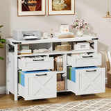 Filing Organization Storage Cabinets 4 Drawer with Adjustable Shelf