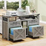 Filing Organization Storage Cabinets 4 Drawer with Adjustable Shelf