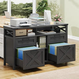 Filing Organization Storage Cabinets 4 Drawer with Adjustable Shelf