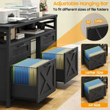 Filing Organization Storage Cabinets 4 Drawer with Adjustable Shelf