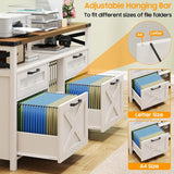 Filing Organization Storage Cabinets 4 Drawer with Adjustable Shelf