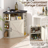 Vabches Corner Storage Cabinet with USB Ports and Outlets