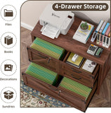 Large Farmhouse File Cabinets with Drawers for Home Office