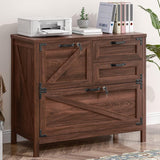 Large Farmhouse File Cabinets with Drawers for Home Office