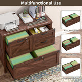 Large Farmhouse File Cabinets with Drawers for Home Office