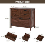 Large Farmhouse File Cabinets with Drawers for Home Office