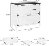 Large Farmhouse File Cabinets with Drawers for Home Office