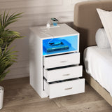 White-with Led Lights
