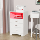 White-with Led Lights