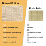 Cómoda de ratán con puertas corredizas estilo granero para dormitorio