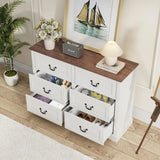 Cómoda de estilo rústico con cajones profundos para dormitorio