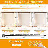 Makeup Vanity Table with Mirror and Lights