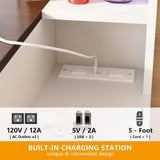 Makeup Vanity Table with Mirror and Lights