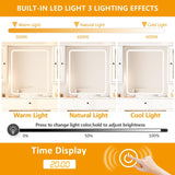 Makeup Vanity Table with Mirror and Lights