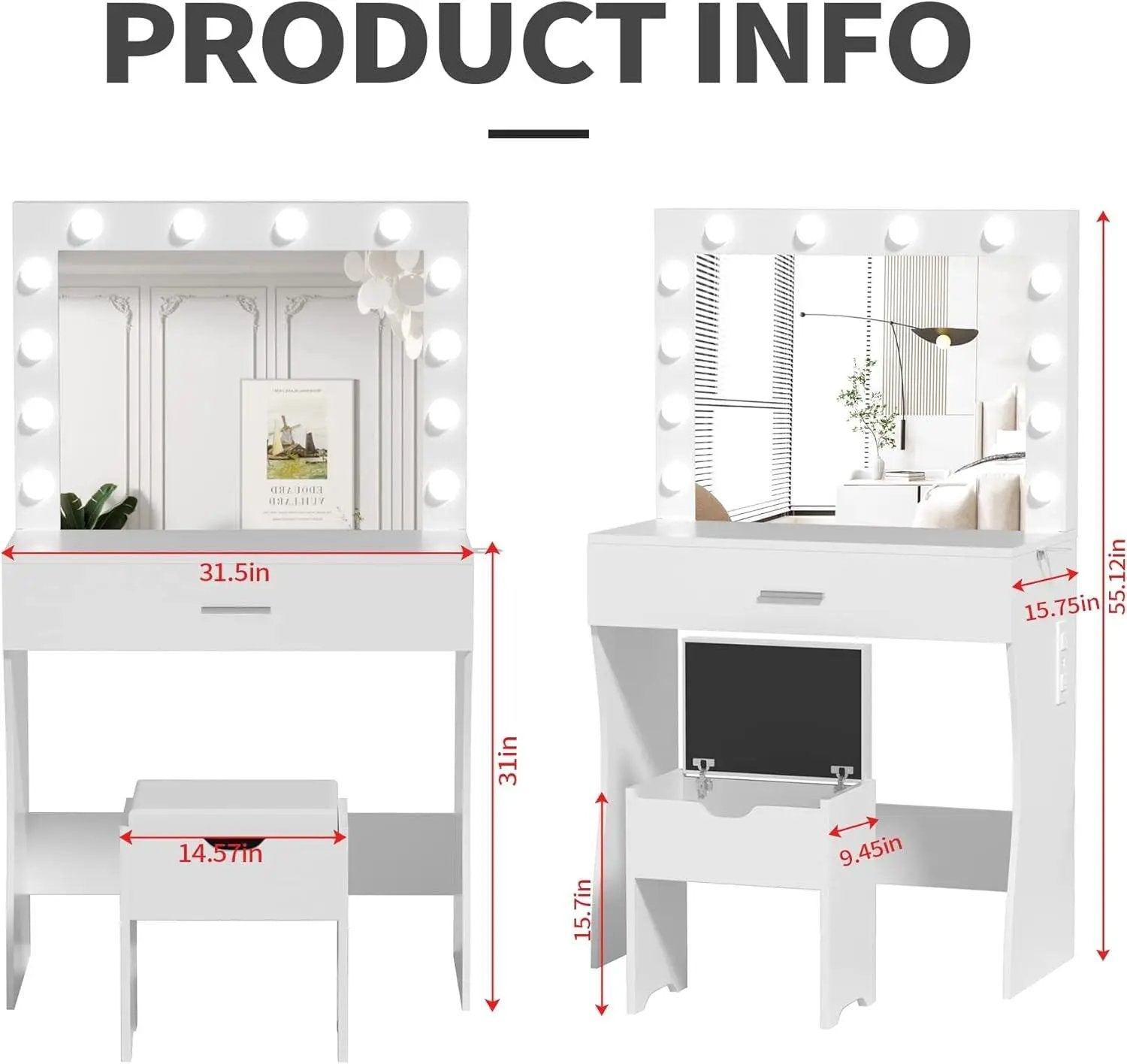 White With Charging Station