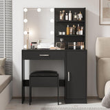 Vabches Makeup Vanity with Storage Cabinet Dresser - Vabches