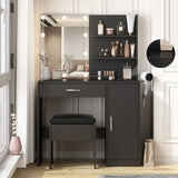 Vabches Makeup Vanity with Storage Cabinet Dresser - Vabches