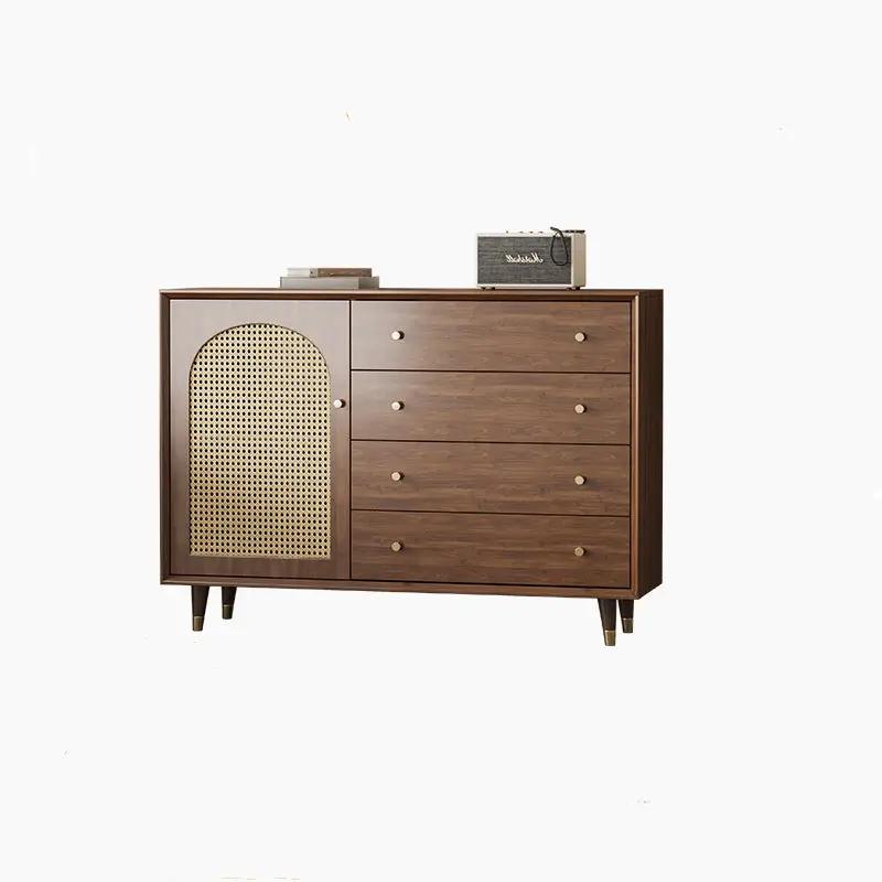 Modern Rattan Storage Sideboard Buffet Cabinet