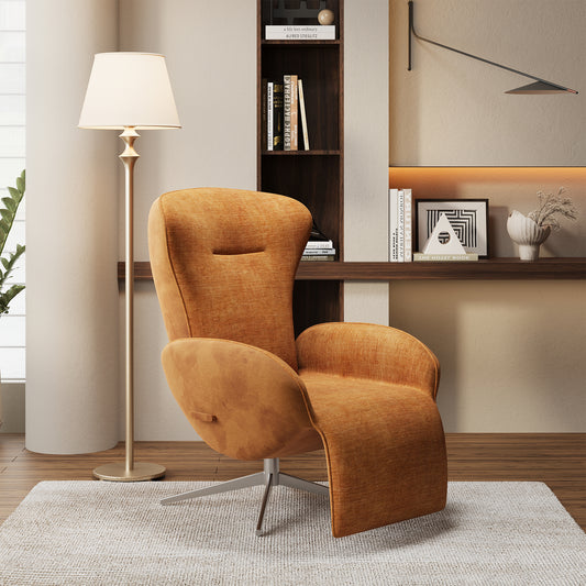 Modern Luxury Rotating Lounge Chair, Zero Gravity Recliner with Ergonomic Support