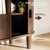 Modern 59-inch LED TV stand for 55/65/70-inch TVs - Glossy media center with storage drawers, TV stand for living room