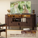 Modern 59-inch LED TV stand for 55/65/70-inch TVs - Glossy media center with storage drawers, TV stand for living room