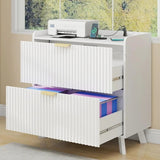 Lateral File Cabinet with Charging Station