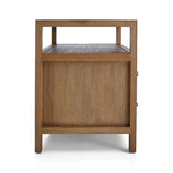 Mid-Century Bedroom Nightstand with Charging