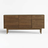 Mid-Century Modern TV Stand Media Console with Storage Cabinet