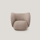 Modern Lounge Chair Round Single Person Sofa