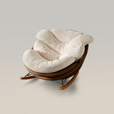 Rocking Chair Lounge Chair with Plush Cushion