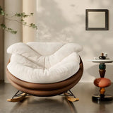 Rocking Chair Lounge Chair with Plush Cushion