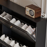 Ultra-Slim Flip Shoes Storage Cabinet