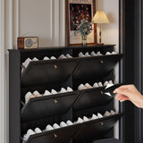 Ultra-Slim Flip Shoes Storage Cabinet