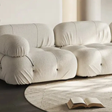 Fabric Fluffy Sofa Minimalist Deep Seat Couches