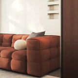 Sofá Loveseat tapizado moderno con asiento profundo