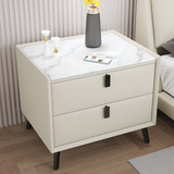 Slate Wood Bedside Table Modern Light Luxury Bedside Table