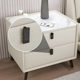 Slate Wood Bedside Table Modern Light Luxury Bedside Table