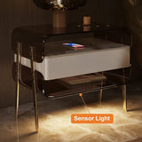 Light Luxury Nightstand Italian INS Storage Bedside Table