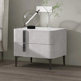 Modern Nightstand with Drawers Freestanding Bedside Table