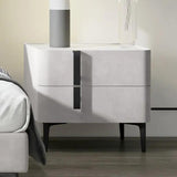 Modern Nightstand with Drawers Freestanding Bedside Table