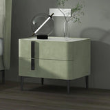 Modern Nightstand with Drawers Freestanding Bedside Table